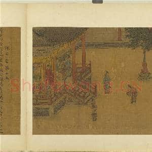 宋高宗书孝经马和之绘图 册 谏争章(书)|2幅|17.99 MB|高清下载