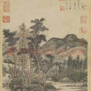元倪瓒画水竹居图 轴|6幅|71.26 MB|高清下载
