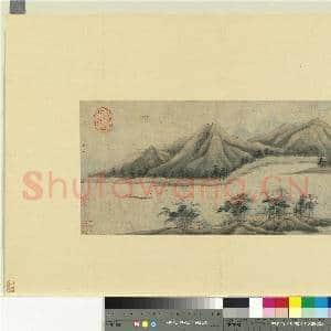 历朝名绘 册 五代赵干山水|1幅|8.61 MB|高清下载