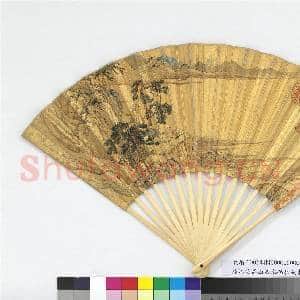 明陆治画高山流水清孙岳颁书五言律诗 成扇|5幅|53.76 MB|高清下载