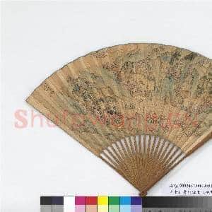 明陆士仁画桃源图文征明书七言律诗 成扇|5幅|52.57 MB|高清下载