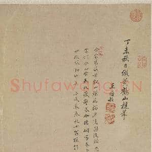 清王时敏仿王蒙山水 轴|14幅|148.34 MB|高清下载