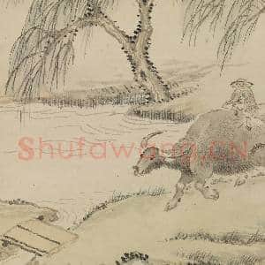 清杨晋画柳塘春牧 轴|3幅|25.97 MB|高清下载