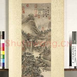 清张鹏翀翠巘高秋图 轴|2幅|19.28 MB|高清下载