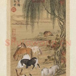 清郎世宁云锦呈才 轴|4幅|50.11 MB|高清下载