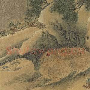 唐刁光胤写生花卉 册 乔松卧兔石罅流泉|3幅|41.01 MB|高清下载