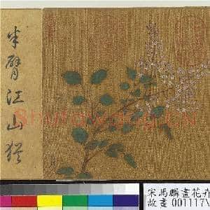宋马麟画花卉 册 上苑韶光|2幅|27.54 MB|高清下载