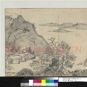 明沈周画山水 册 溪上清闲|1幅|9.79 MB|高清下载