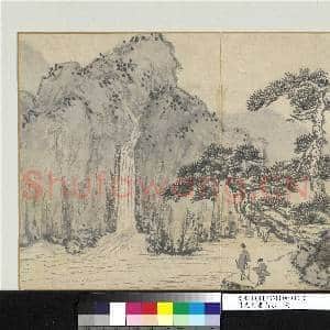 明沈周画山水 册 木落高原静|1幅|10.09 MB|高清下载