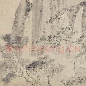 明文伯仁诗意图 册 山雨树泉|3幅|30.78 MB|高清下载