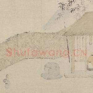 明文伯仁诗意图 册 高竹晚花|3幅|30.56 MB|高清下载