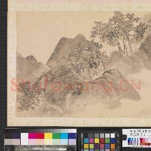明陈淳画山水 册 林籁传风|1幅|9.38 MB|高清下载