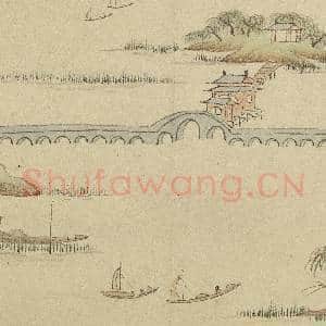明钱谷白岳游图 册 垂虹桥|3幅|30.86 MB|高清下载