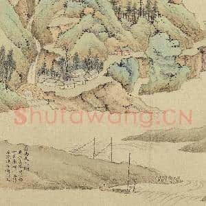 明钱谷白岳游图 册 白马夫人庙|3幅|31.76 MB|高清下载