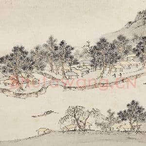 明钱谷纪行图 册 维亭|4幅|40.04 MB|高清下载