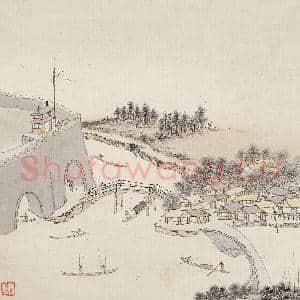 明钱谷纪行图 册 娄门|4幅|38.67 MB|高清下载