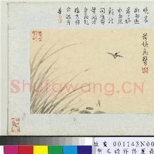明王谷祥仿夏森画 册 饮啄自如|3幅|28.49 MB|高清下载