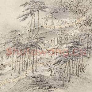 明沈士充画郊园十二景 册 秾阁|3幅|33.08 MB|高清下载