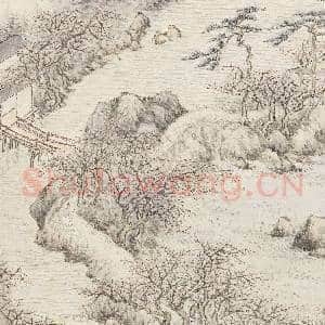 明沈士充画郊园十二景 册 浣香榭|3幅|33.35 MB|高清下载