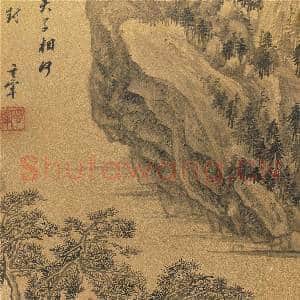 明董其昌画千岩万壑 册 长松青林|3幅|44.71 MB|高清下载