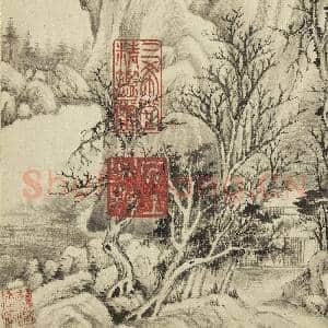 明董其昌山水 册 寒林山水|3幅|38.04 MB|高清下载