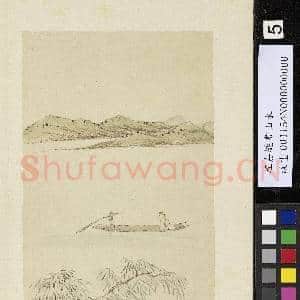 明程嘉燧画山水 册 柳汀放棹|3幅|25.43 MB|高清下载