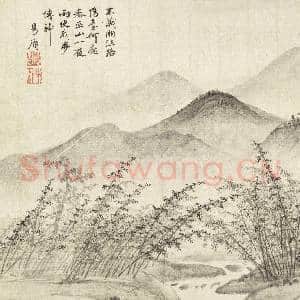 明项圣谟山水 册 丛篁烟雨|3幅|27.9 MB|高清下载