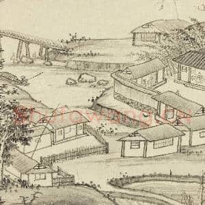 明项圣谟山水 册 村居篱落|3幅|28.51 MB|高清下载