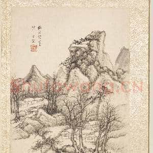 明卞文瑜摹古山水 册 仿巨然墨法|3幅|32.97 MB|高清下载