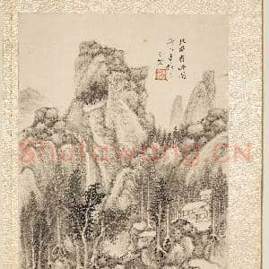 明卞文瑜摹古山水 册 仿董北苑山水|3幅|33.64 MB|高清下载