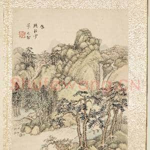 明卞文瑜摹古山水 册 仿赵松雪山水|3幅|33.67 MB|高清下载