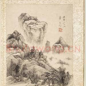 明卞文瑜摹古山水 册 仿曹云西山水|3幅|32.8 MB|高清下载
