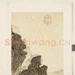 明邵弥画山水人物 册 苍崖红叶|3幅|32.93 MB|高清下载