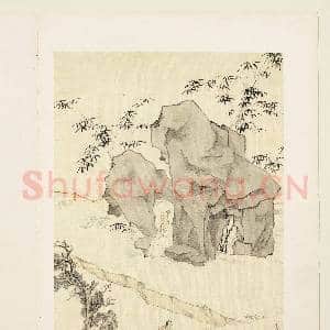 明邵弥画山水人物 册 溪岸竹树|3幅|31.64 MB|高清下载