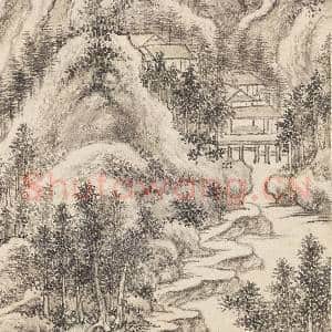 清王鉴拟各家山水 册 仿范宽山水|4幅|48.42 MB|高清下载
