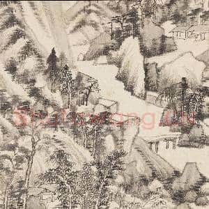 清王鉴拟各家山水 册 仿黄公望山水|4幅|47.83 MB|高清下载
