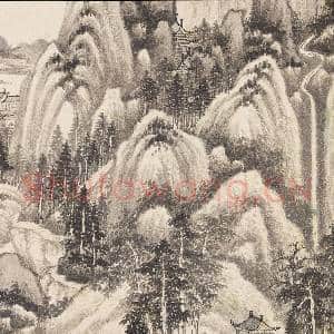 清王鉴拟各家山水 册 拟吴镇山水|4幅|47.94 MB|高清下载