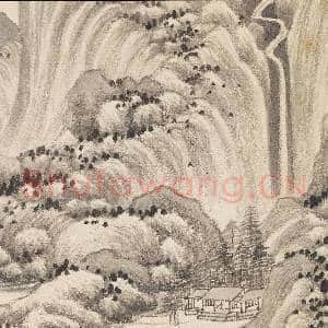 清王鉴拟各家山水 册 拟巨然山水|4幅|46.54 MB|高清下载