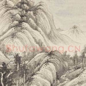 清王鉴仿古十帧 册 仿巨然山水|4幅|41.73 MB|高清下载