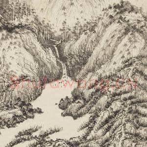 清王鉴仿古十帧 册 临王蒙山水|4幅|43.78 MB|高清下载