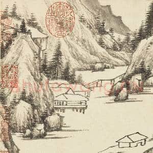 清恽向仿古 册 仿董源山水|5幅|54.64 MB|高清下载