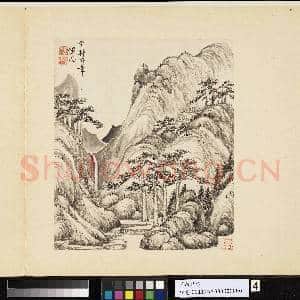 清恽向仿古 册 学王蒙山水|3幅|31.94 MB|高清下载