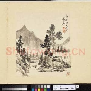 清恽向仿古 册 摹吴镇山水|3幅|30.42 MB|高清下载