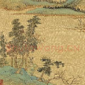 清王翚画山水 册 仿赵孟俯秋林待渡|4幅|48.44 MB|高清下载