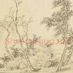 清王翚画山水 册 古木幽篁|4幅|42.44 MB|高清下载