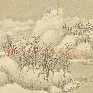 清王翚画山水 册 仿李成雪图|4幅|42.82 MB|高清下载