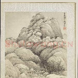 清王翚仿宋元山水 册 仿巨然烟浮远岫图|3幅|32.52 MB|高清下载