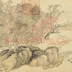清王翚仿诸家山水 册 仿王蒙红树山庄图|4幅|46.2 MB|高清下载
