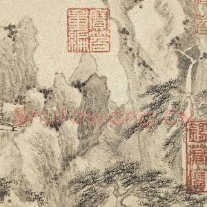 清王翚墨迹 册 仿巨然山水|5幅|56.89 MB|高清下载