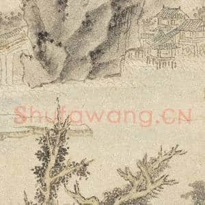清王翚墨迹 册 仿唐棣山水|4幅|45.07 MB|高清下载